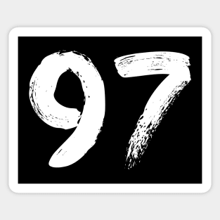 Number 97 Sticker